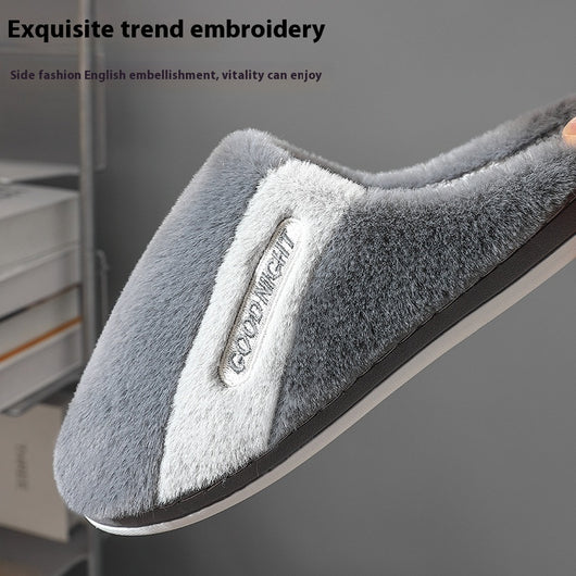 Pantuflas de Algodón Cálidas para Hombre con Suela Antideslizante - Image 10