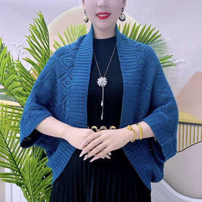 Cardigan Elegante de Punto Otoño Invierno - Chal Versátil para Combinar - Image 16