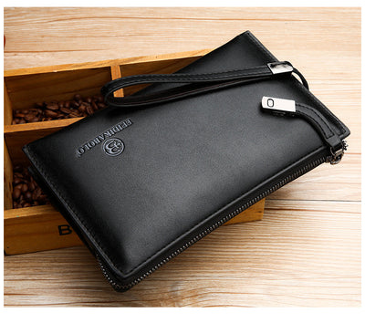 Billetera Ejecutiva de Cuero para Hombre con Cierre de Cremallera - Image 7