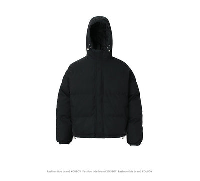 Chamarra Hoodie de Algodón Liso Estilo Americano - Image 12
