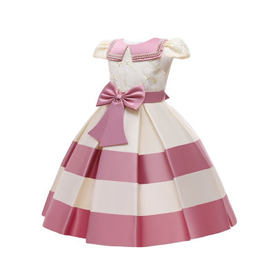 Vestido de Princesa para Niña con Mangas Tipo Avión - Image 4