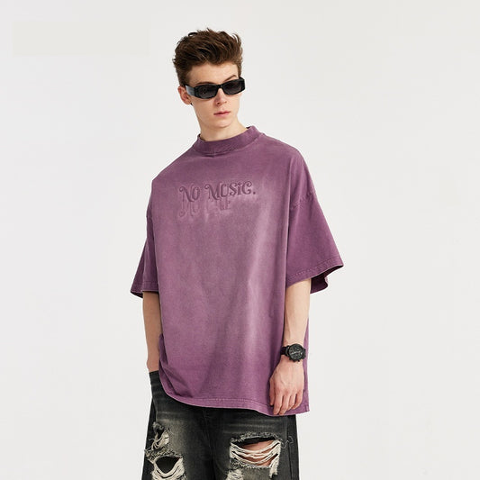 Playera Estampada 3D con Tinte Degradado para Hombre - Primavera y Verano