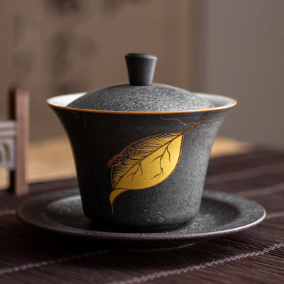 Tazón de Té Artesanal de Cerámica Pintado a Mano - Juego Kung Fu - Image 12