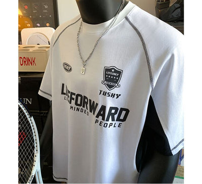 Camiseta Deportiva Suelta Cuello Redondo Manga Corta para Hombre - Image 11