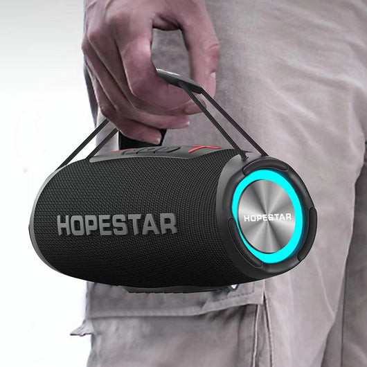 Parlante Bluetooth Portátil Resistente al Agua con Potencia Dual para Exteriores