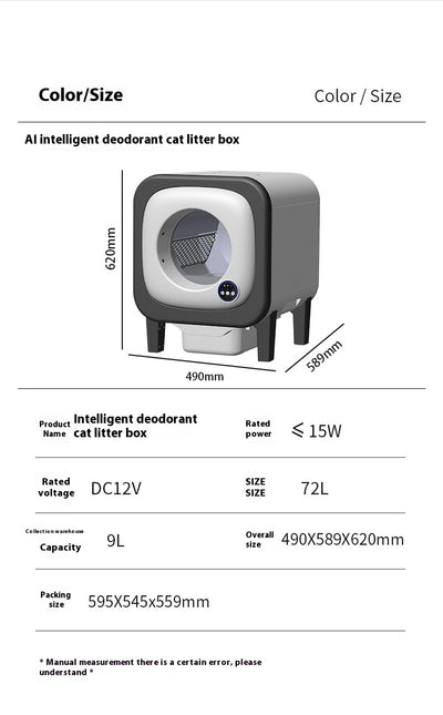 Arenero Inteligente Automático 72 Litros Resistente al Agua - Image 11