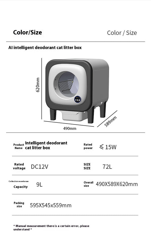 Arenero Inteligente Automático 72 Litros Resistente al Agua - Image 11