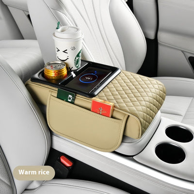 Caja Organizadora para Auto con Carga Inalámbrica Rápida y Soporte para Bebidas - Image 11