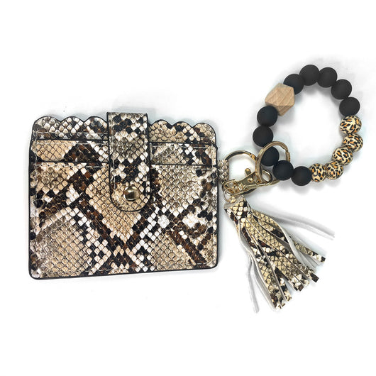 Set de Pulsera Llavero con Bolsa de Cosmético - Diseño Moderno - Image 6
