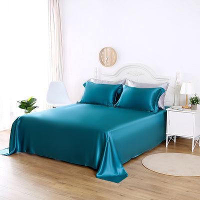 Sábanas de Seda 100% Pura - Diseño Minimalista Moderno para Verano