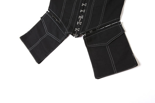 Chaleco Denim Slim Fit Descubierto con Tirantes - Image 16
