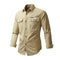 Camisa de Trabajo Otoñal para Hombre Talla Grande