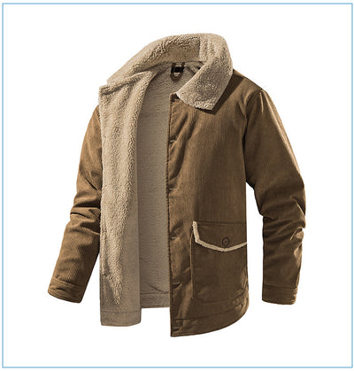 Chaqueta de Cachemira Gruesa para Hombre - Corte Holgado y Casual - Image 15