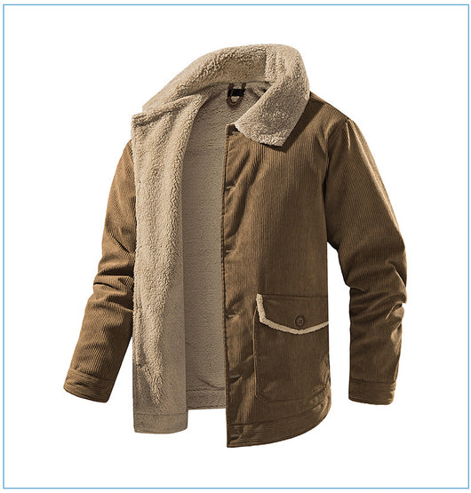 Chaqueta de Cachemira Gruesa para Hombre - Corte Holgado y Casual - Image 15