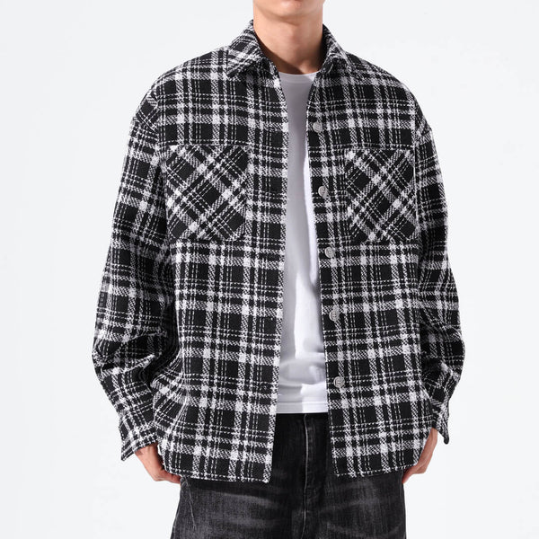 Camisa Abrigo Cuadros Versátil para Hombre y Mujer - Image 3