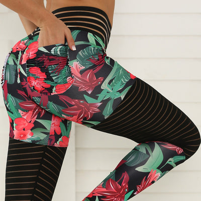 Pantalones Yoga Melocotón con Bolsillos y Detalles de Encaje - Image 5