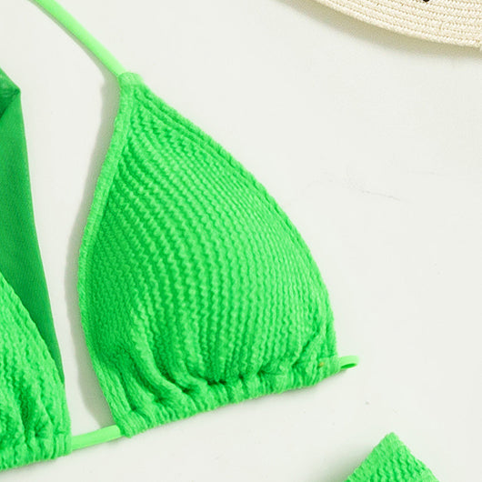 Traje de Baño Tripartita Liso para Mujer - Image 16