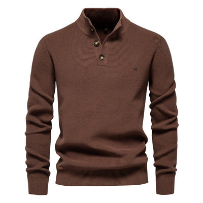 Suéter Business Cuello Alto Hombre - Tejido Premium Liso Casual - Image 7