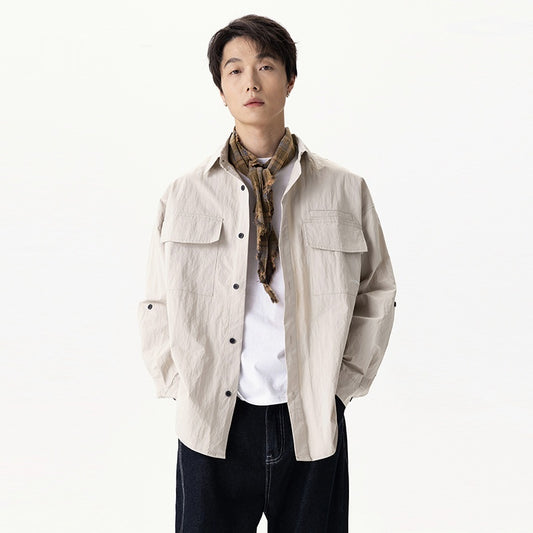 Chaqueta Camisa Retro para Hombre - Estilo Vintage Moderno - Image 2