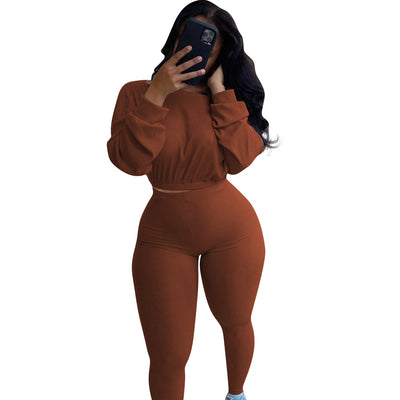 Conjunto Athleisure Acanalado para Mujer - Estilo Otoño - Image 12