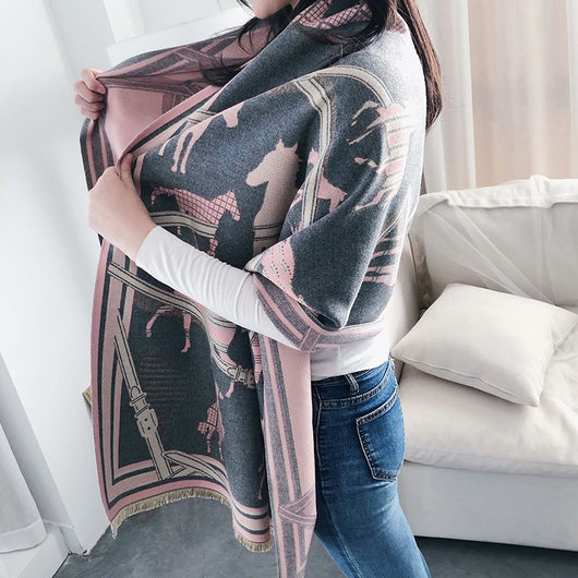 Bufanda de Cachemira Premium para Niña - Estilo Europeo y Americano - Image 16