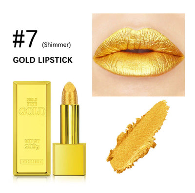 Labial Líquido Mate Velvet con Acabado Dorado - Larga Duración y Resistente - Image 13