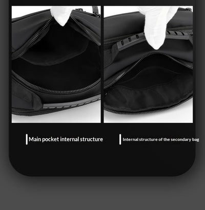 Bolsa Bandolera Impermeable para Hombre - Diseño Casual de Un Solo Hombro - Image 19