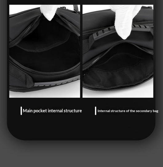Bolsa Bandolera Impermeable para Hombre - Diseño Casual de Un Solo Hombro - Image 19
