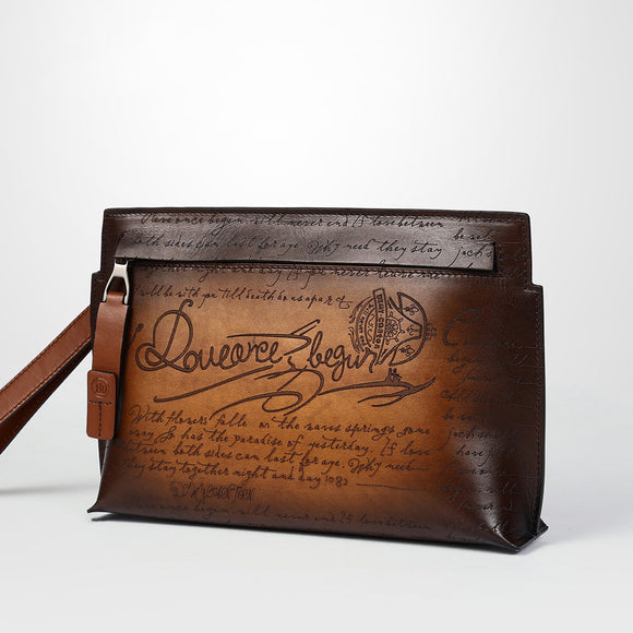Cartera de Cuero Personalizada para Hombre - Clutch Elegante