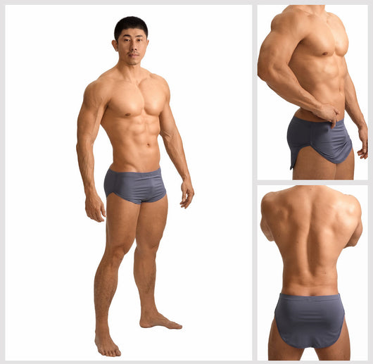 Shorts de Casa Tipo Bóxer en Seda de Hielo Cintura Baja para Hombre - Image 14