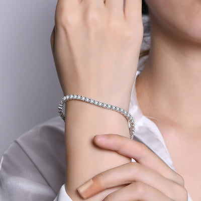 Pulsera de Plata S925 con Diamante Mosan para Mujer - Image 6