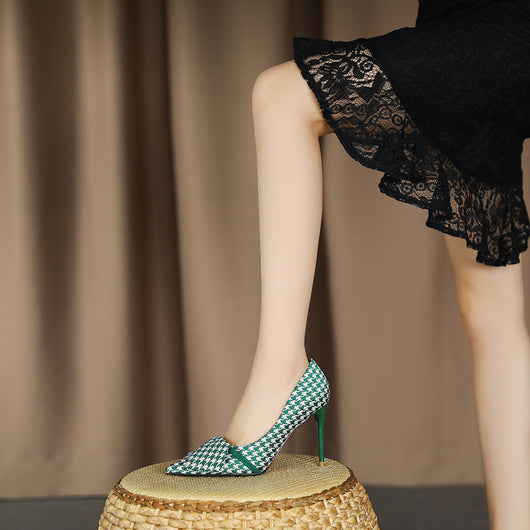 Tacones Stiletto Puntiagos con Moño para Mujer - Primavera Elegante - Image 3