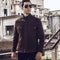 Chaqueta Casual de Cuero y Algodón para Hombre