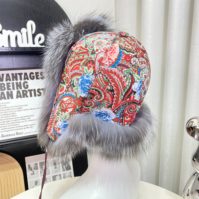 Gorro Ushanka con Orejas de Pelaje de Zorro Estilo Coreano - Image 35