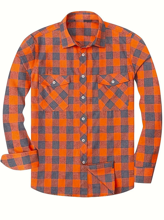 Camisa de Franela a Cuadros para Hombre - Uso Todo el Año - Image 10