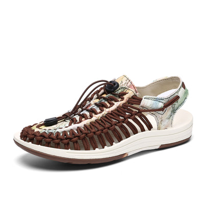 Sandalias Romanas Tejidas con Cordón Ajustable para Hombre y Mujer - Image 15