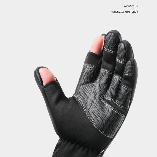 Guantes de Invierno Unisex con Dedos Abatibles, Táctiles e Impermeables para Ciclismo, Pesca y Esquí - Image 4