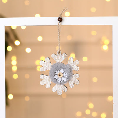 Adorno Navideño de Madera con Peluche - Colgante Decorativo - Image 18
