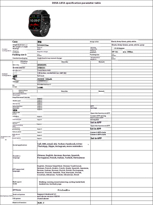 Reloj Deportivo Inteligente con Llamadas y Contador de Pasos - Image 11