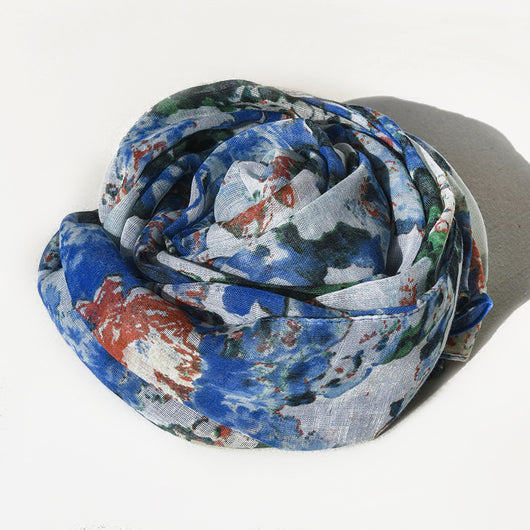 Pañuelo de Seda Floral Elegante - Bufanda Versátil para Mujer - Image 11