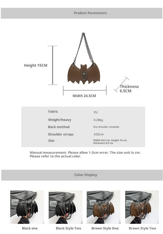 Bolso de Hombro con Diseño de Murciélago para Halloween - Image 10