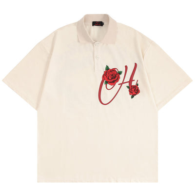 Polo Rojo con Solapa y Manga Corta para Hombre - Image 3