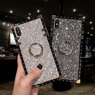 Funda Protectora Cuadrada con Soporte Metálico para Celular - Image 4