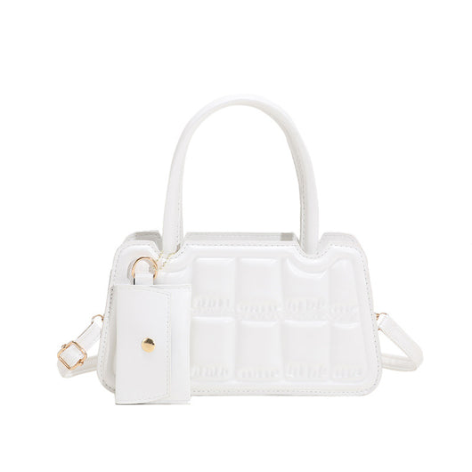 Bolsa de Hombro Multicolor con Textura Grid y Billetera - Tote Elegante para Mujer - Image 14