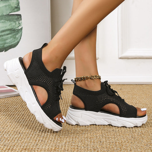 Sandalias Deportivas Mujer Plataforma Gruesa Malla Transpirable Comodidad Total - Image 9