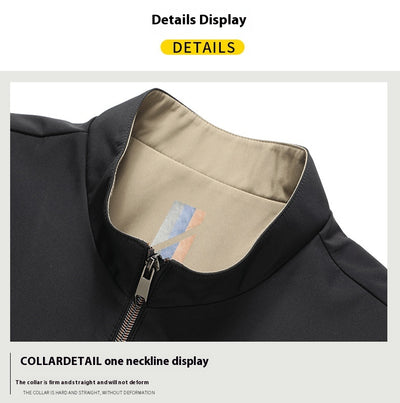 Chaqueta Ejecutiva de Cuello Alto para Primavera y Otoño - Image 18