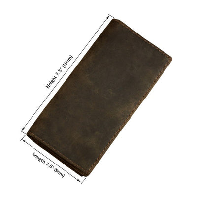 Billetera Vertical Piel Crazy Horse Vintage para Hombre - Image 2
