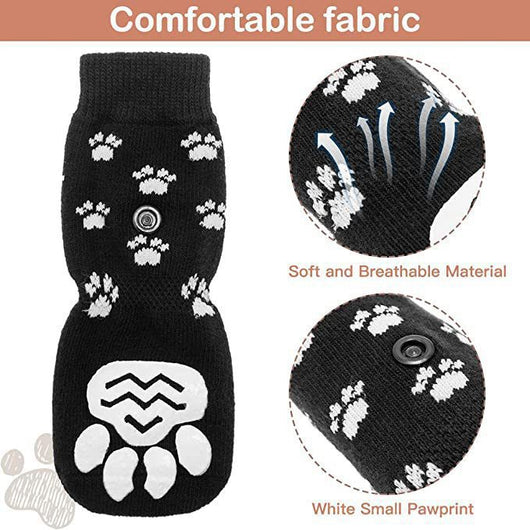 Calcetines Antideslizantes para Perros Medianos y Grandes - Botas Protectoras Silenciosas - Image 13