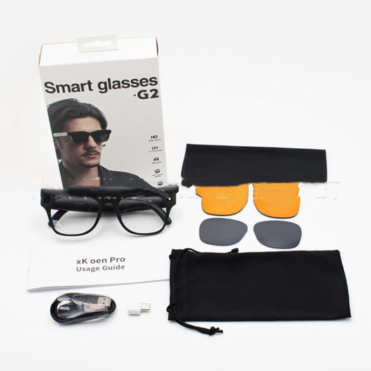 Gafas Inteligentes con Traductor IA en Tiempo Real y Cámara 500MP