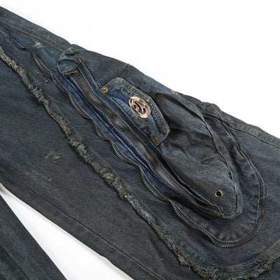 Pantalones Vaqueros Oversized Estilo Urbano Americano Corte Pesado - Image 26